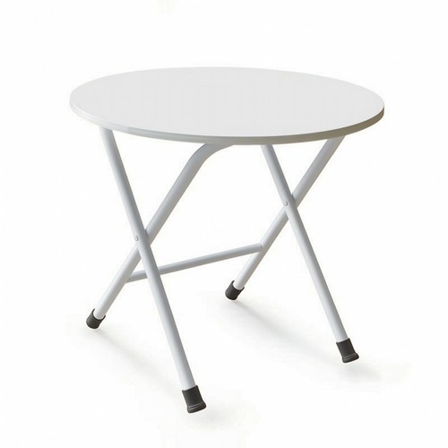 Folding table with - metal, legs
