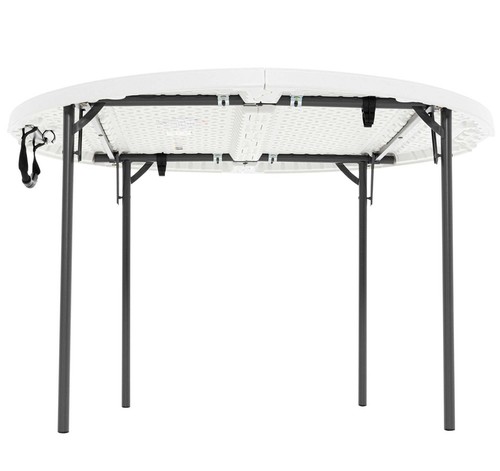 Lifetime round folding table - folding,