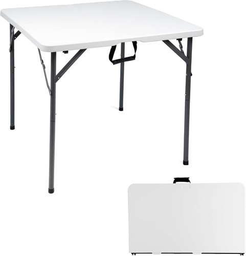 3ft square white folding - square,