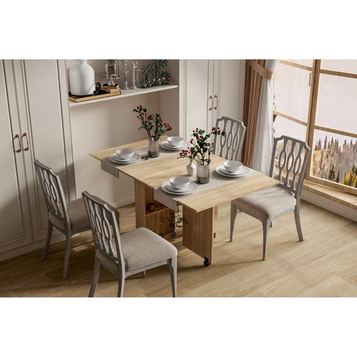 Folding dining table with - dining,
