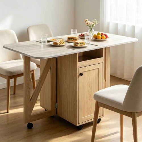 Folding dining table with - table,