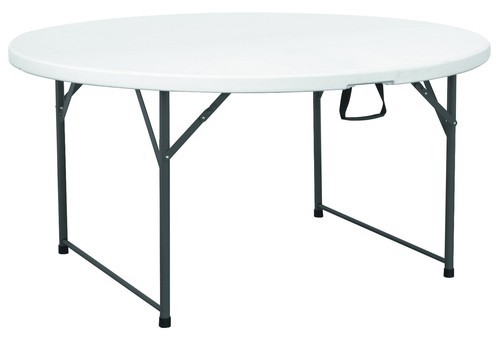 5ft round folding table - folding,