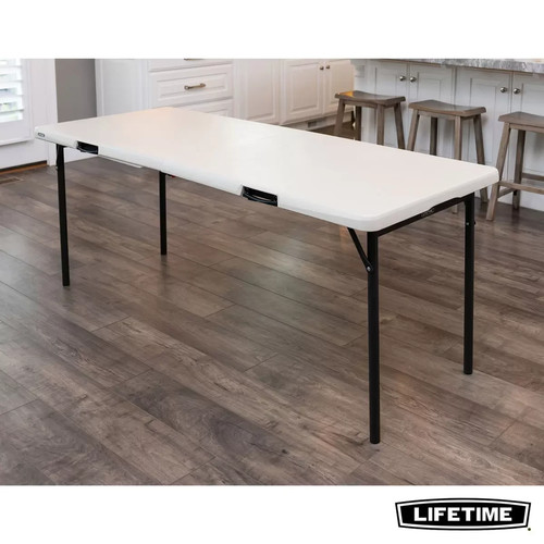 Folding table 6ft fold half - folding, fold-in-half