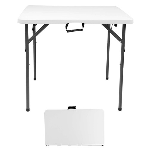 3ft square white folding table - square,